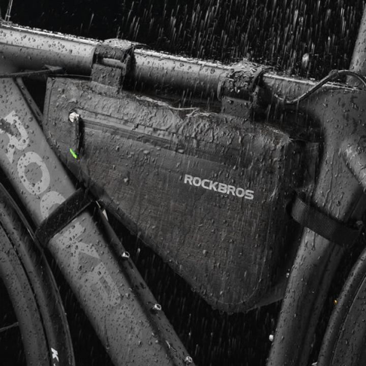 ROCKBROS Bike Bicycle Bag Rainproof Large Capacity MTB Road Frame Bag Triangle Pouch Waterproof Caulking Bag Pannier Accessories